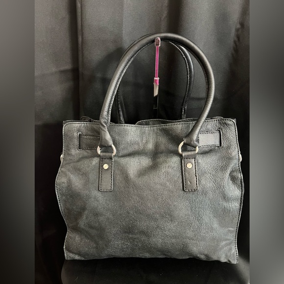 Micheal Kors Hamilton Tote/Satchel Navy W/Silver Hardware - Picture 3 of 16